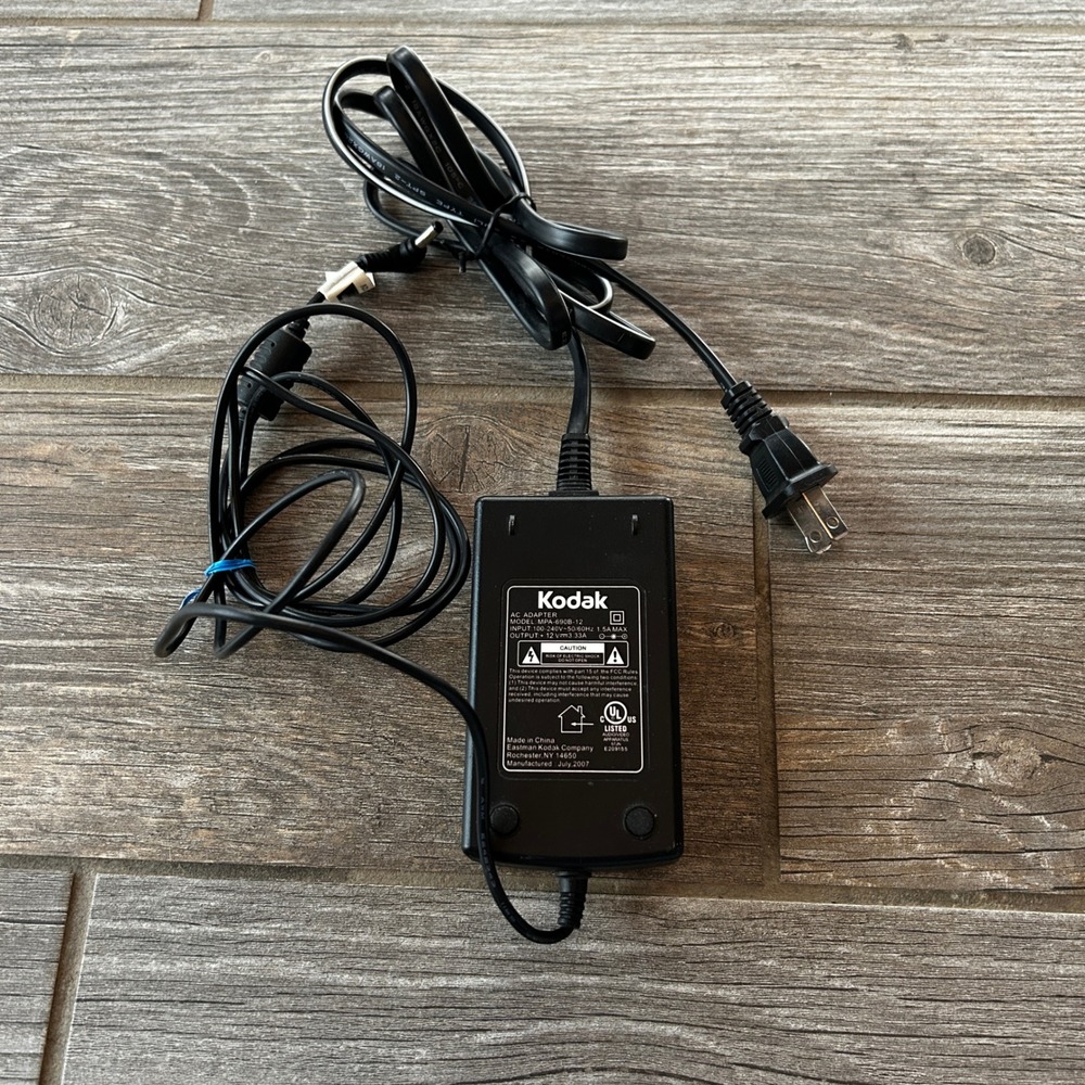 Kodak MPA-600B 12V‎ 1.5A AC DC Power Adapter Supply Charger Cord Tested